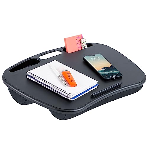 LAPGEAR MyDesk Lap Desk – Black, Fits 15.6” Laptops - color: Black, size: Single Unit