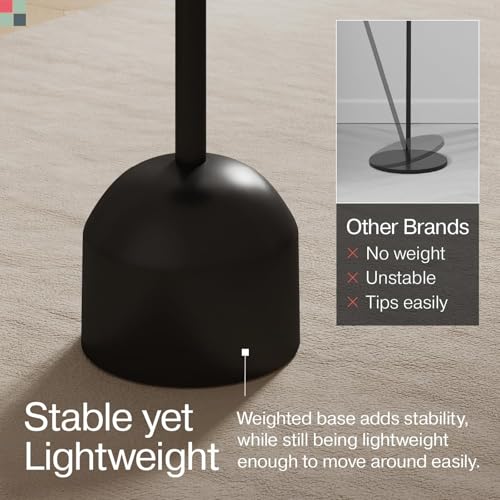 Stead Round Metal Drink Table, Pedestal Drink Desk, Modern Home, Bedroom, and Living Room Furniture, Small Metal Side Table with Dome Base and Beveled Top, Beverage Desk (Black) - color: Black, style: Dome Base