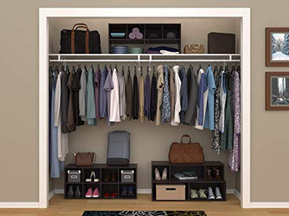 ClosetMaid 8-Cube Shoe Storage Organizer, Espresso