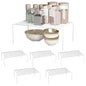 6Pack Cabinet Storage Shelf Spice Rack, 13''L x 9.4''W x 5.5''H, White | Rustproof Metal Wire Kitchen Counter Organizers and Storage, for Cabinet, Plate, Dish, Pantry, Bathroom, Fridge - size: 6Pack-White-13 x 9.4 inch