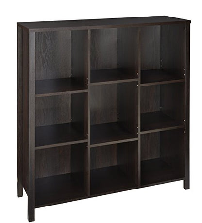 ClosetMaid BR & Name Internal 16058 Premium Adjustable 9-Cube Organizer, Black Walnut - color: Black Walnut, size: 9-Cube
