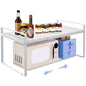 Expandable Cabinet Shelf Rack 9" Wide – Fits 14" to 25" Cabinets (White) | Expandable 14" to 25", Fits Most Standard Cabinets, Heavy Duty Metal, Non-Slip, for Kitchen, Pantry, Spices, Cans & Bottles - color: 9" wide ( 1 PACK)