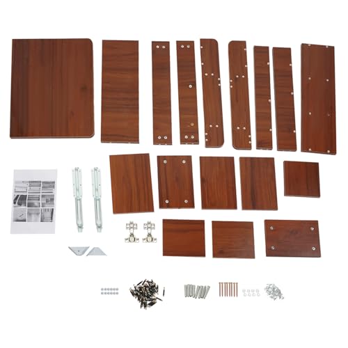Wall Mounted Bookshelf with Moveable Cabinets, Multifunctional Folding Floating Desk, Fold Down Laptop Table with Storage Shelves for Bedroom Study Room Space Saving Small Space Garage (Walnut) - color: Walnut