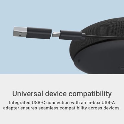 Dell Pro Plus Wireless Speakerphone - SL525 - USB-C, Zoom/Microsoft Teams Certified, Wired/Wireless, Bluetooth 5.3, Omni-Directional, AI-Based Noise Cancellation - style: SL525