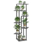52.4” Tall 7-Tier Multiple Plant Stand Indoor, Oak Grey | Functions as Corner Flower Pots, Shelf, Decor Rack, Holder; Metal Frame with MDF Boards; for Living Room, Balcony