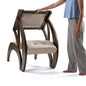 FLEXISPOT 3-in-1 Convertible Chair to Table with 2 Seats,Desk and Chair Set for 2, Upholstered Accent Chair with Solid Wood Frame, Easy Flip Design, Space Saving Furniture for Small Apartments - size: Convertible Chair for 2
