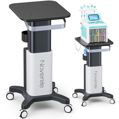Noverlife Esthetician Cart, 260lbs Load Deluxe Beauty Salon SPA Facial Cart | Heavyt Duty Esthetician Trolley Cart, Wider Handle Thicker Posts Larger Top, Stain-resistant Mobile Cart for Facial RF Device - color: Deluxe - Wider Handle/Posts/Top