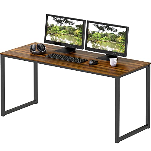 SHW Mission 48-Inch Home Office Computer Desk, Walnut - color: Walnut, size: 48-Inch