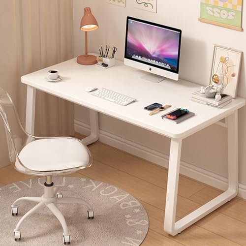Computer Desk Modern Simple Style Desk for Home Office, 47.2 inch Small Writing Table or Bedroom - color: White, size: 47.2"*23.6"