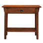 Leick Home Mission Console Table, Solid Wood, 1 Storage Drawer, Bottom Display Shelf, Narrow Depth, Easy-Assembly, For Living Room/Hallway, Russet, 30 in L x 10 in W x 28 in H, 9057-RS - color: Russet