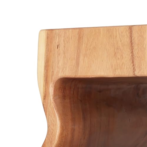 Rutledge & King Wooden End Table - Unique Wooden Side Table - Mid Century Side Table - Saur Wood Decor - Small Accent Table - Mid Century Modern - color: Natural, style: Bozeman