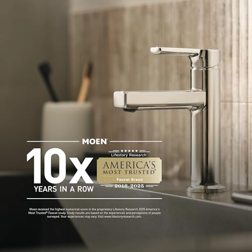 Moen Preston Collection Brushed Nickel 18-Inch Single Bathroom Towel Bar, DN8418BN - color: Brushed Nickel, size: 18 Inch