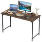 Computer Desk 47 inch Length Study Writing Table, Adjustable feet, Modern Furniture for Home Office, Brown - color: Brown, size: 47 inch