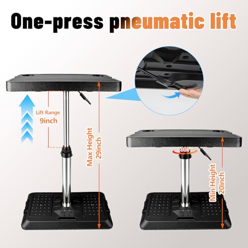 Car Desk for Laptop, Portable Car Table Tray for Front/Rear Passenger Seat, Height Adjustable Laptop Desk for Travel, Work & Eating