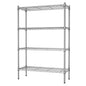 Auslar 4-Tier Heavy Duty Wire Shelving, Adjustable Storage Rack, Chrome | 14"D x 36"W x 54"H, Metal Organizer, 1400 lbs Capacity, for Garage Kitchen Pantry Basement Bathroom Laundry - size: 4 Tier