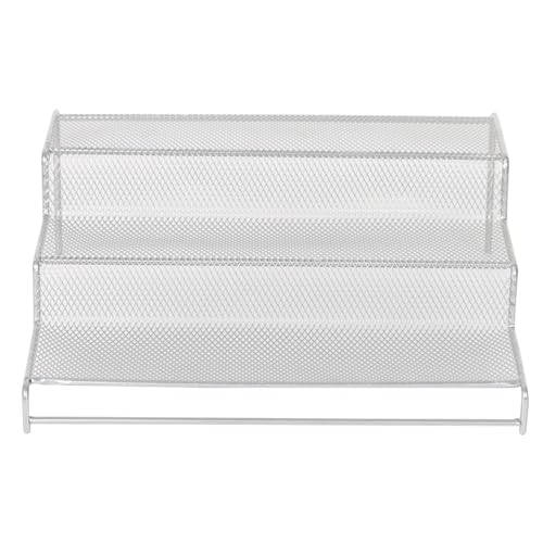 YBM HOME Kitchen Mesh 3 Tier Spice Rack Step Shelf Organizer, Multipurpose, 1224