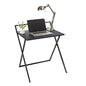 Urban Lifestyle Compact Folding Desk, Black - color: Black