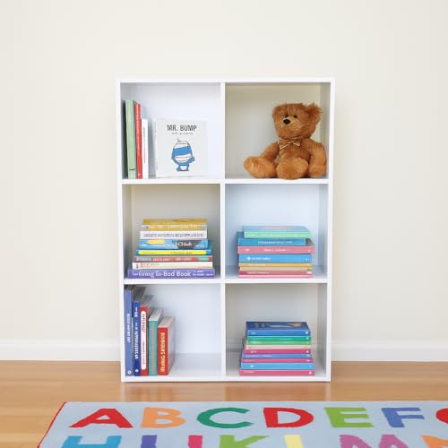 Proman Products 6 Cube Storage Organizer Bookcase, 36" H x 24" W x 12" D, White