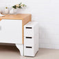 3 Drawers Slim Bathroom Storage Cabinet,Narrow Plastic Storage Cart,Rolling Dresser on Wheels for Bedroom,Living Room,Bathroom,Kitchen - size: 3 Drawers