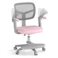 HONEY JOY Kids Desk Chair, Children Study Chair with Adjustable Height/Armrest/Footrest, Swivel Rolling Mesh Task Student Chair, Kids Computer Chair for Teens Girls Boys, Home, School, Office (Pink) - color: Pink