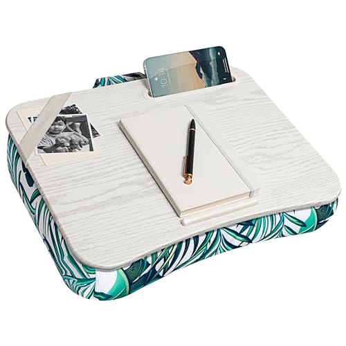 LAPGEAR Designer Lap Desk – Tropical Palm Leaves, Fits 15.6” Laptops - color: Palm Leaves, size: Single Lap Desk