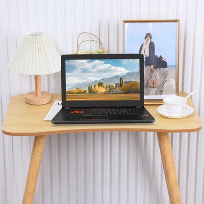 Small Writing Study Work Table Space-Saving Home Office Desk Ergonomic Design Writing Desk, Wood PC Study Table, Thickened Computer Office Desk, Laptop Table for Small Space Bedroom Office Wooden Col