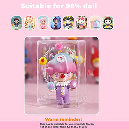KissYou Acrylic Box Clear Display Box with Lid Plastic Square Cube Transparent Containers Jewelry Storage Box Wedding Party Favor Candy Boxes - size: 3.74 x 2.56 x 2.17 Inch