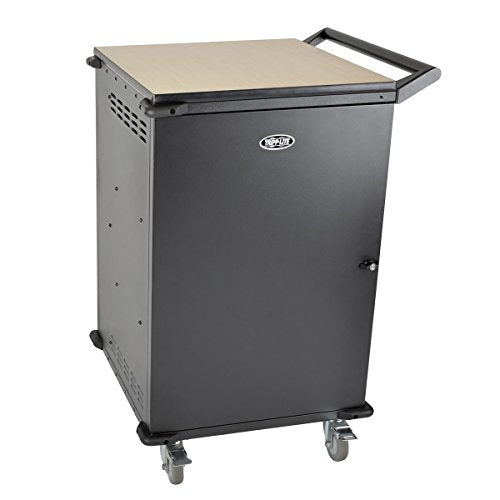 Tripp Lite 36-Port AC Charging Cart Storage Station for Chromebooks, Laptops, & Tablets - Hourly Timer alternates Charging Zones to Help Prevent overloads, 2-Year Warranty (CSC36AC) - size: 36 AC Port, style: Cart