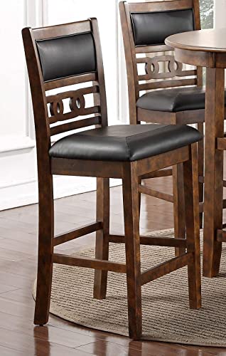 New Classic Furniture Gia Counter Chairs, Set of 2, Brown - color: Brown, size: Set of 2, style: Counter Chair