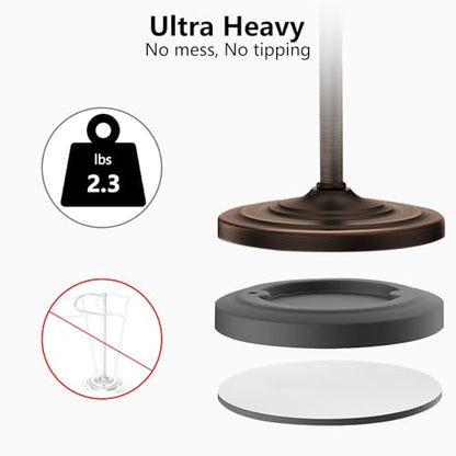 Bronze Bath Hand Towel Holder Stand,Stainless Steel 16 Inch Free Standing Towel Rack,Heavy Weight Towel Bar for Bathroom Vanity Countertop &Kitchen - color: Bronze
