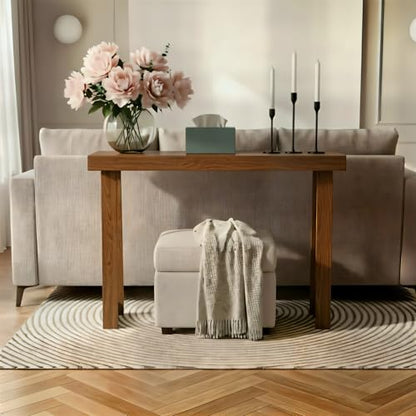 Plank+Beam Classic Console Table, 36 Inch, Pecan | Non-Toxic Finishes, Versatile Design, Elegant Details, Easy Assembly, Quick Setup, Solid Wood - color: Pecan, size: 36" Console Table