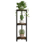 Plant Stand Indoor Corner Tall 3 Tier Metal Modern Flower Storage Plant Shelf Holder for Living Room Balcony Garden,Black (3 Tier-Black Round)