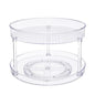 Amazon Basics 2 Tier Lazy Susan Turntable Organizer for Condiments, 12" Diameter, Clear - size: 12" Diameter, 2 Tier