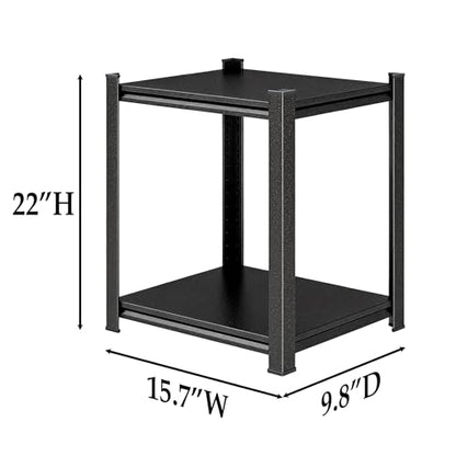 2 Tier Kitchen Storage Shelf, Kitchen Organizers Space Saving All Steel Freestanding Rack, Heavy Duty Metal Shelving Unit, Adjustable Open Shelf for Pantry Organizers and Storage 15.7"W×9.8"D×22"H - size: 2 Tier 15.7"W × 9.8"D × 22"H