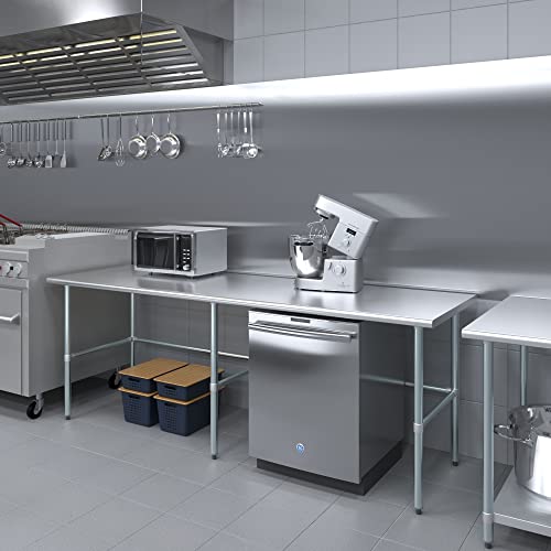 30 in. x 96 in. Open Base Stainless Steel Work Table | Residential & Commercial | Food Prep | Heavy Duty Utility Work Station | NSF - size: 96 in. Length x 30 in. Width