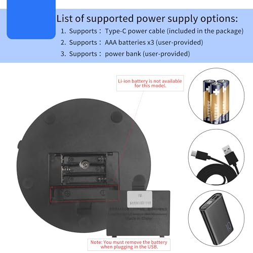 Rotating Display Stand with USB Power Cable,360 Degree Motorized Turntable 5.9" 11lbs Load, Spinning Display Stand for Jewelry, Turner Glitter Cups Photography and Display (5.9" black) - color: 5.9" black