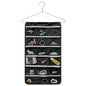 Bloss Hanging Jewelry Organizer, Black Earring Travel Storage Holder with 36 Zippered Pockets for Suitcase, Closet, Foldable Roll Case - color: Black - zipper