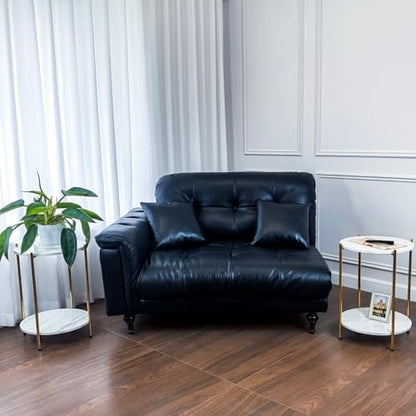 Small Round Side Table, 2-Tier Faux Marble and Gold End Table for Small Spaces,Set of 2 Modern Side Table for Couch, Living Room or Bedroom Nightstand (2 pcs Gold, Round) - color: 2 Pcs Gold
