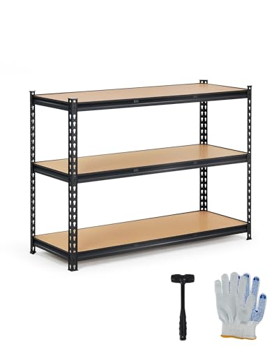 Heavy Duty 3-Tier Adjustable Metal Storage Rack – 48" W x 18" D x 36" H, Industrial Utility Shelving Unit, Reinforced Steel Garage Shelf, 1320 lbs Capacity, Rust-Resistant - size: 120*45*91.2