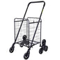 dbest Products Stair Climber Cruiser Cart Shopping Grocery Rolling Folding Laundry Basket on Wheels Foldable Utility Trolley Compact Lightweight Collapsible, Black - color: Black, style: Stair Climber
