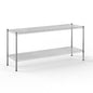 18" Deep x 60" Wide x 27" Height Wire Shelving Kit | 2-Tier | NSF Commercial Storage Rack Unit - size: 18" Deep x 60" Wide
