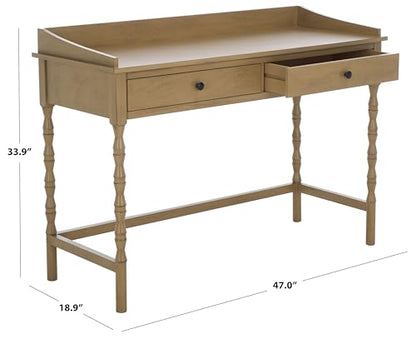 SAFAVIEH Home Collection Astaroth Desert Brown 2-Drawer Computer Table Office Writing Desk - color: Desert Brown