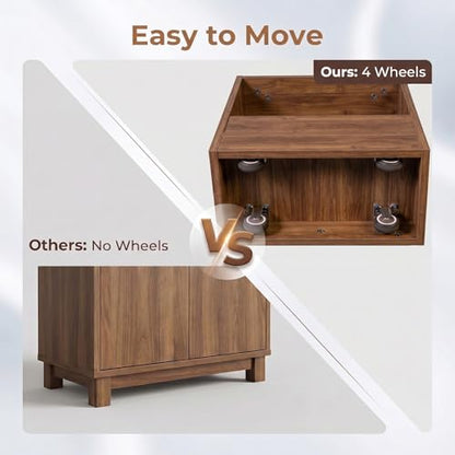 7-Tier Slim Mobile Shelving Cart with Wheels, Rolling Pantry with 7 Baskets, Narrow Pull-Out Utility Cart, Space Saving Storage Organizer Carts for Kitchen Living Room Bathroom Narrow Spaces, Walnut - size: Walnut & 7.87"D x 15.75"W x 70.75"H
