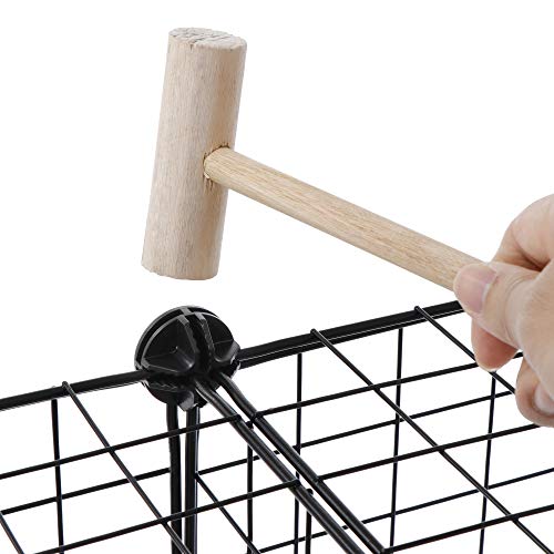 SUPER DEAL Metal Wire Cube Storage Organizer, 12 Cubes DIY Modular Cabinet Bookcase Bookshelf Shoe Rack Stackable Wire Cube Closet for Home, Office, Living Room, Bedroom