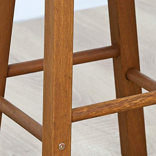 Furinno FG17629 Tioman Outdoor Hardwood Patio Furniture Promo Arch Bar Stool (Set of 2), Natural - color: Natural, size: Stool (set of 2)