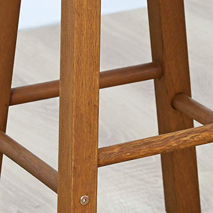 Furinno FG17629 Tioman Outdoor Hardwood Patio Furniture Promo Arch Bar Stool (Set of 2), Natural - color: Natural, size: Stool (set of 2)