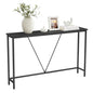 VASAGLE Console Sofa Table, Narrow Entryway Table, for Living Room, Bedroom, Easy Assembly, Charcoal Gray and Ink Black ULNT020B04 - color: Charcoal Gray + Ink Black, size: 9.1"D x 47.2"W x 29.1"H
