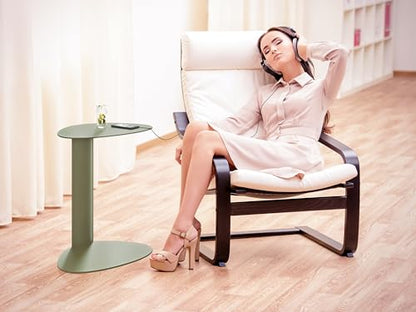BDI Furniture Bink 1025-19.25'' Laptop Stand, Side Table, End Table, C Table for Sofa or Bedside, Moss - color: Green