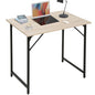Dkelincs 32 Inch Small Computer Desk Home Office Desk Writing Desk Modern Simple Style Study Work Table with Metal Frame, Easy Assembly, Adjustable Feet, Water-Resistant, Scratchproof Surface, Nature - color: Nature, size: 32 Inch