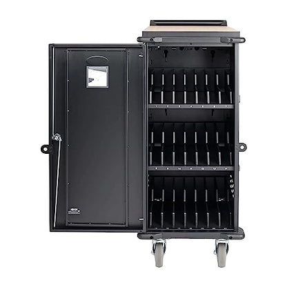 Tripp Lite 21-Port AC Mobile Charging Cart Storage Station for Chromebooks, iPads, Laptops, Tablets, Black (CSC21AC) - size: 21 AC Port, style: Cart